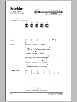 page one of Katie Mae (Guitar Chords/Lyrics)