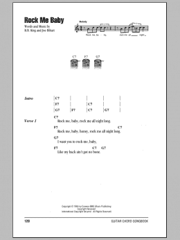 page one of Rock Me Baby (Guitar Chords/Lyrics)