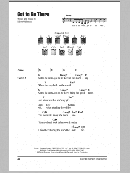 page one of Got To Be There (Guitar Chords/Lyrics)