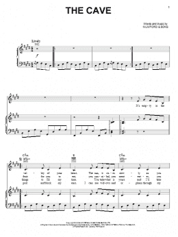 page one of The Cave (Piano, Vocal & Guitar Chords (Right-Hand Melody))