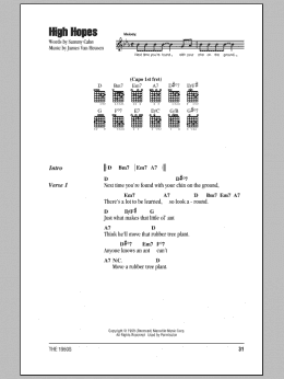 page one of High Hopes (Guitar Chords/Lyrics)