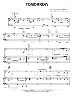 page one of Tomorrow (Piano, Vocal & Guitar Chords (Right-Hand Melody))