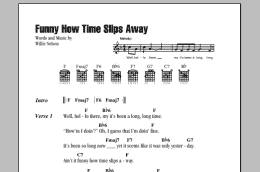 page one of Funny How Time Slips Away (Guitar Chords/Lyrics)