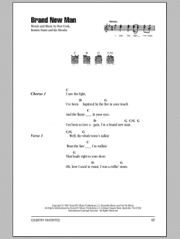 page one of Brand New Man (Guitar Chords/Lyrics)