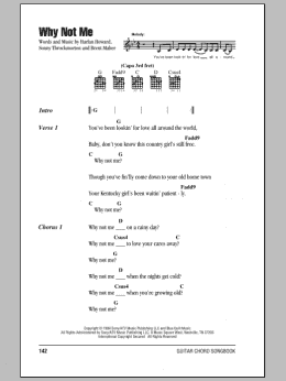 page one of Why Not Me (Guitar Chords/Lyrics)