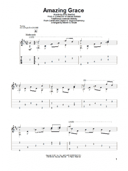 page one of Amazing Grace (Solo Guitar)