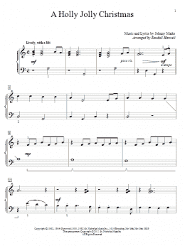 page one of A Holly Jolly Christmas (Educational Piano)