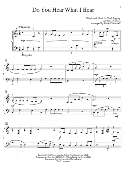 page one of Do You Hear What I Hear (Educational Piano)