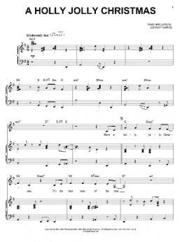 page one of A Holly Jolly Christmas (Piano & Vocal)