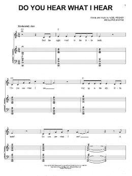 page one of Do You Hear What I Hear (Piano & Vocal)