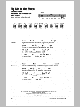 page one of Fly Me To The Moon (In Other Words) (Guitar Chords/Lyrics)