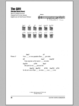 page one of The Gift! (Recado Bossa Nova) (Guitar Chords/Lyrics)