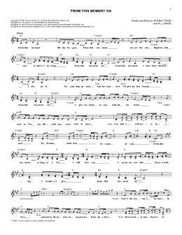 page one of Funny Face (Lead Sheet / Fake Book)