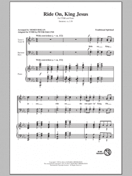 page one of Ride On, King Jesus (TTBB Choir)