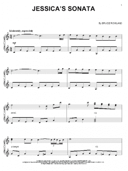 page one of Jessica's Sonata (Piano Solo)