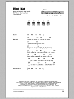 page one of What I Got (Guitar Chords/Lyrics)