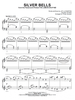 page one of Silver Bells (arr. Phillip Keveren) (Piano Solo)