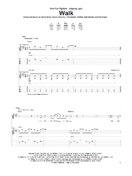 page one of Walk (Guitar Tab)