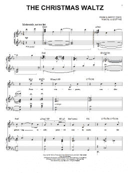 page one of The Christmas Waltz (Piano & Vocal)