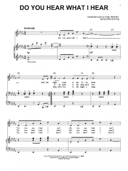 page one of Do You Hear What I Hear (Piano & Vocal)