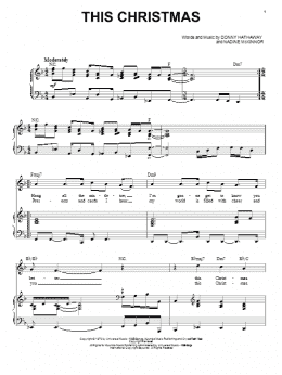 page one of This Christmas (Piano & Vocal)