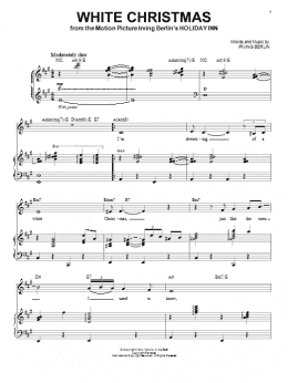 page one of White Christmas (Piano & Vocal)