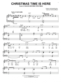 page one of Christmas Time Is Here (Piano & Vocal)