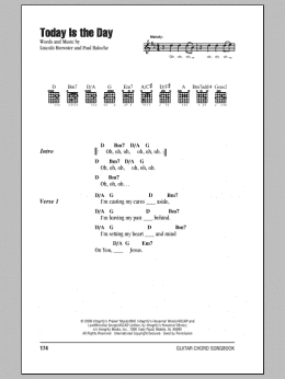 page one of Today Is The Day (Guitar Chords/Lyrics)