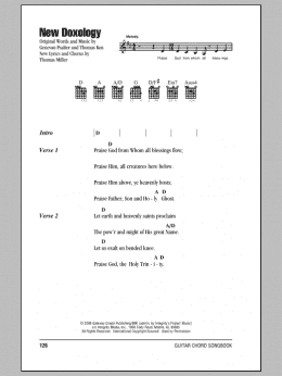 page one of New Doxology (Guitar Chords/Lyrics)