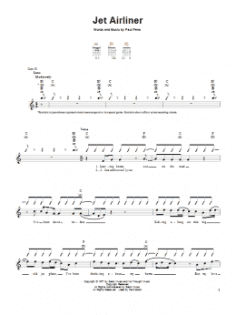 page one of Jet Airliner (Easy Guitar)