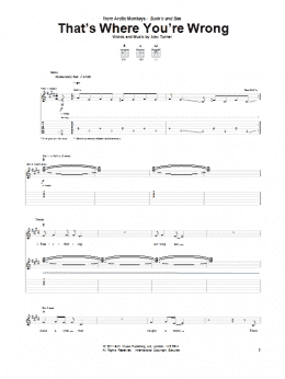 page one of That's Where You're Wrong (Guitar Tab)