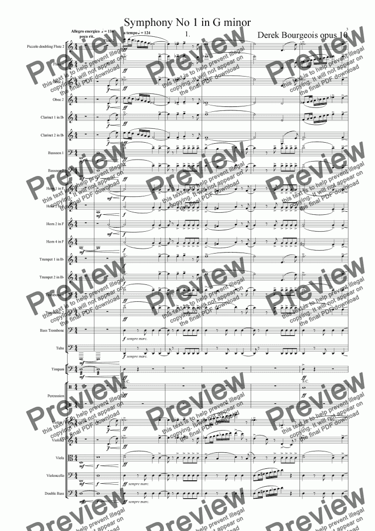 Symphony No 01 1st Movement - Download Sheet Music PDF File