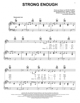 page one of Strong Enough (Piano, Vocal & Guitar Chords (Right-Hand Melody))