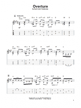 page one of Overture (Solo Guitar)