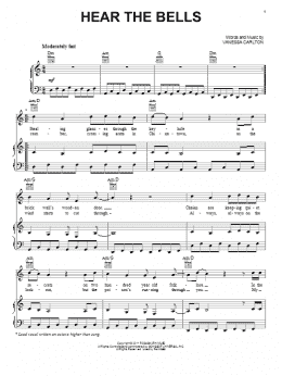 page one of Hear The Bells (Piano, Vocal & Guitar Chords (Right-Hand Melody))