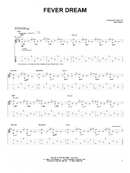 page one of Fever Dream (Easy Guitar)