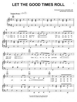 page one of Let The Good Times Roll (Piano, Vocal & Guitar Chords (Right-Hand Melody))