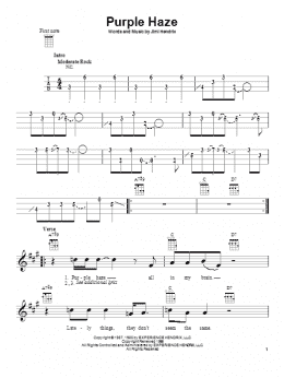 page one of Purple Haze (Ukulele)