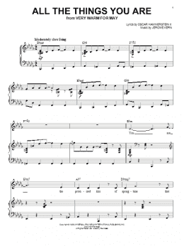 page one of All The Things You Are (Piano & Vocal)