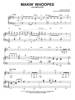 page one of Makin' Whoopee! (Piano & Vocal)