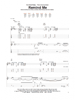 page one of Remind Me (Guitar Tab)