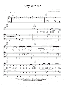 page one of Stay With Me (Piano, Vocal & Guitar Chords (Right-Hand Melody))