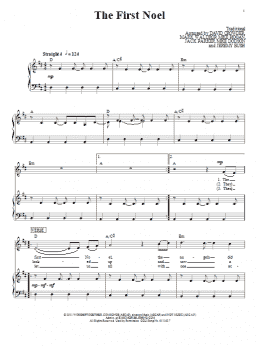 page one of The First Noel (Piano, Vocal & Guitar Chords (Right-Hand Melody))