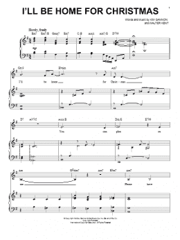 page one of I'll Be Home For Christmas (Piano & Vocal)