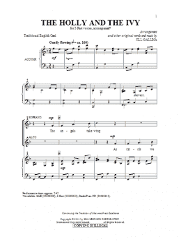 page one of The Holly And The Ivy (2-Part Choir)