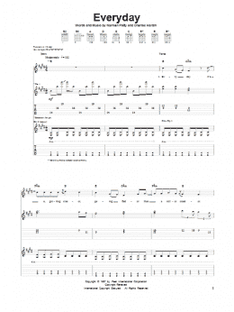 page one of Everyday (Guitar Tab)