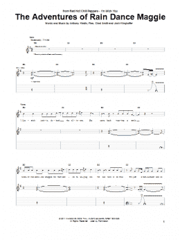 page one of The Adventures Of Rain Dance Maggie (Guitar Tab)