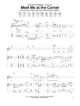 page one of Meet Me At The Corner (Guitar Tab)