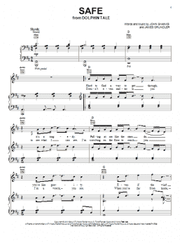 page one of Safe (Piano, Vocal & Guitar Chords (Right-Hand Melody))