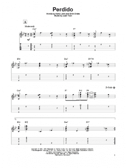 page one of Perdido (Solo Guitar)